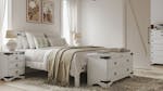 Nordic 3 Drawer Bedside Table, NZ-made bedroom drawers crafted from NZ pine, stylish and durable wooded furniture - Aged White Paint Nordic 3 Drawer Bedside Table, NZ-made bedroom drawers crafted from NZ pine, stylish and durable wooded furniture - Aged White Paint