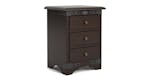 Nordic 3 Drawer Bedside Table, NZ-made bedroom drawers crafted from NZ pine, stylish and durable wooded furniture - Dark Oak Nordic 3 Drawer Bedside Table, NZ-made bedroom drawers crafted from NZ pine, stylish and durable wooded furniture - Dark Oak