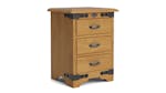 Nordic 3 Drawer Bedside Table, NZ-made bedroom drawers crafted from NZ pine, stylish and durable wooded furniture - Light Rimu Nordic 3 Drawer Bedside Table, NZ-made bedroom drawers crafted from NZ pine, stylish and durable wooded furniture - Light Rimu