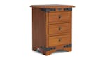 Nordic 3 Drawer Bedside Table, NZ-made bedroom drawers crafted from NZ pine, stylish and durable wooded furniture - Maple Nordic 3 Drawer Bedside Table, NZ-made bedroom drawers crafted from NZ pine, stylish and durable wooded furniture - Maple