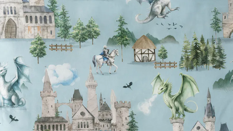 Dragon Dreams Duvet Cover Set by Squiggles Dragon Dreams Duvet Cover Set by Squiggles