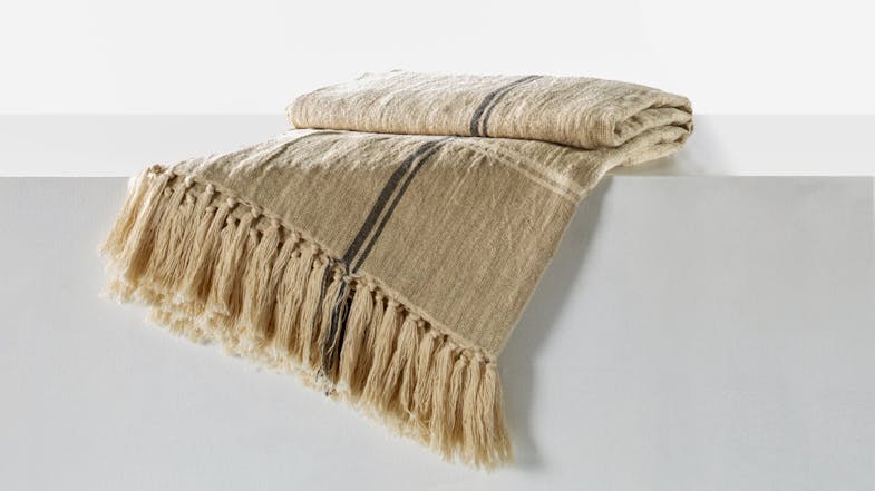 Manly Stripe Throw by L'Avenue Manly Stripe Throw by L'Avenue