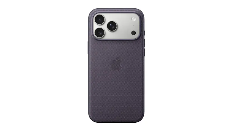 Purple iPhone 17 Pro Max case with Apple logo on the back Purple iPhone 17 Pro Max case with Apple logo on the back