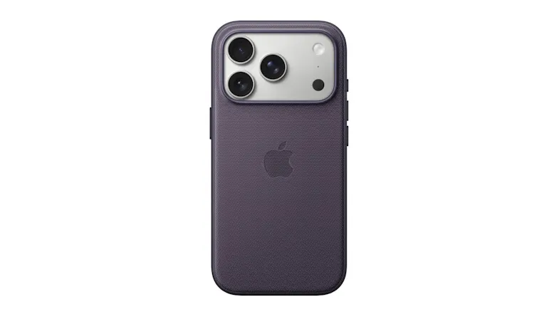 Purple iPhone 17 Pro case with Apple logo on the back Purple iPhone 17 Pro case with Apple logo on the back