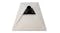 A pyramid-shaped Air Vision Systems Starlink Gen3 Clip-In Pole Adapter with a black cylindrical mount A pyramid-shaped Air Vision Systems Starlink Gen3 Clip-In Pole Adapter with a black cylindrical mount