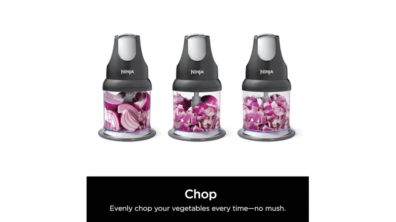 Three-step visual of red onions being chopped evenly Three-step visual of red onions being chopped evenly
