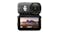 Front view of a black DJI Osmo Nano 4K 64GB action camera showing a landscape scene on the screen Front view of a black DJI Osmo Nano 4K 64GB action camera showing a landscape scene on the screen