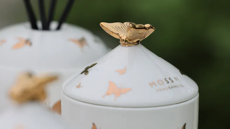 Moss St. 360g Ceramic Scented Soy Candle - Spiced Orchid & Bergamot Moss St. 360g Ceramic Scented Soy Candle - Spiced Orchid & Bergamot