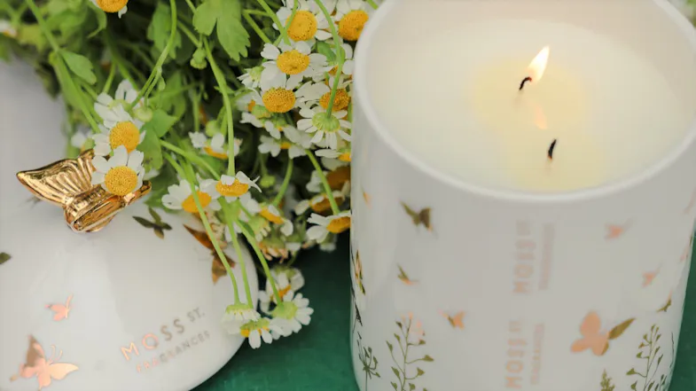 Moss St. 360g Ceramic Scented Soy Candle - Spiced Orchid & Bergamot Moss St. 360g Ceramic Scented Soy Candle - Spiced Orchid & Bergamot