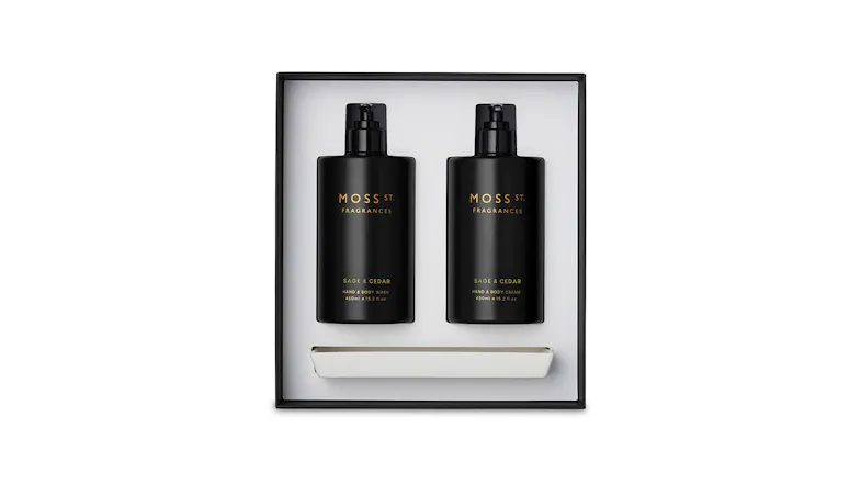 Moss St 450ml Hand Care Duo Gift Set - Sage & Cedar Moss St 450ml Hand Care Duo Gift Set - Sage & Cedar