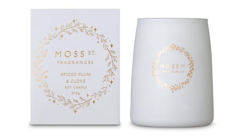 Moss St. 370g Scented Soy Candle - Spiced Plum & Clove Moss St. 370g Scented Soy Candle - Spiced Plum & Clove