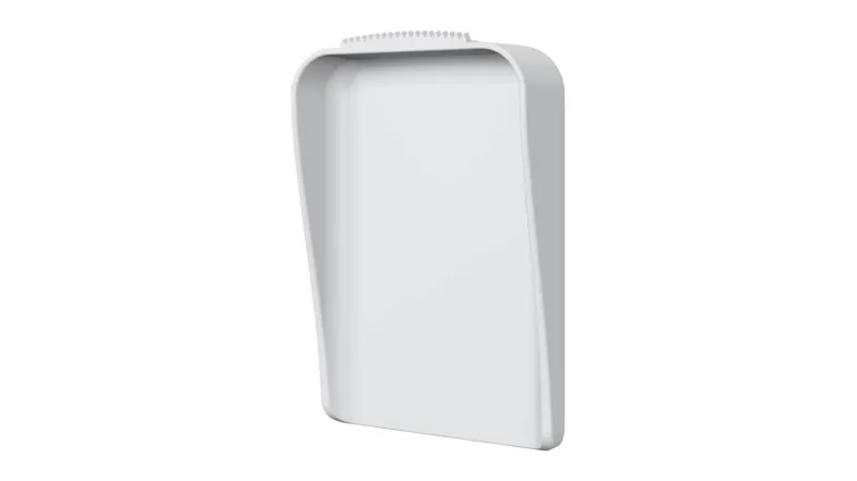 Left-facing single white Command hanger Left-facing single white Command hanger