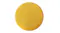 Top view of a round yellow cushion Top view of a round yellow cushion