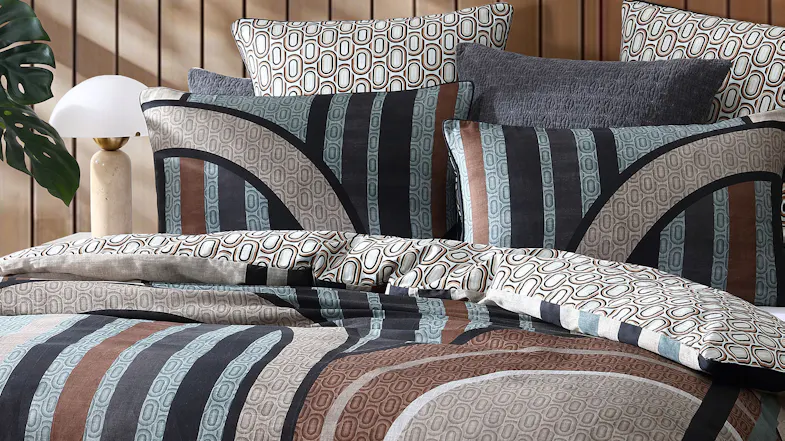 Journey Linen Duvet Cover Set by Logan & Mason Journey Linen Duvet Cover Set by Logan & Mason