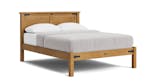 Nordic Queen Low Foot Panelled Bed Frame - Lt Rimu Nordic Queen Low Foot Panelled Bed Frame - Lt Rimu