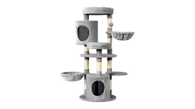 A front view of the scratcher cat tree A front view of the scratcher cat tree