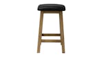 Front view of the Barclay Bar Stool with padded seating Front view of the Barclay Bar Stool with padded seating