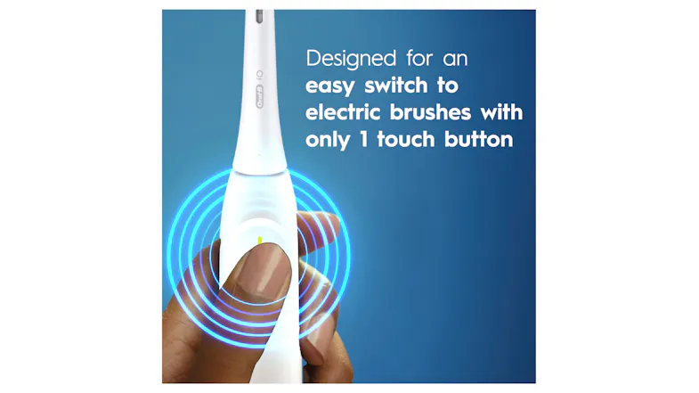 A hand switch to electric brushing with a yellow light indicator A hand switch to electric brushing with a yellow light indicator