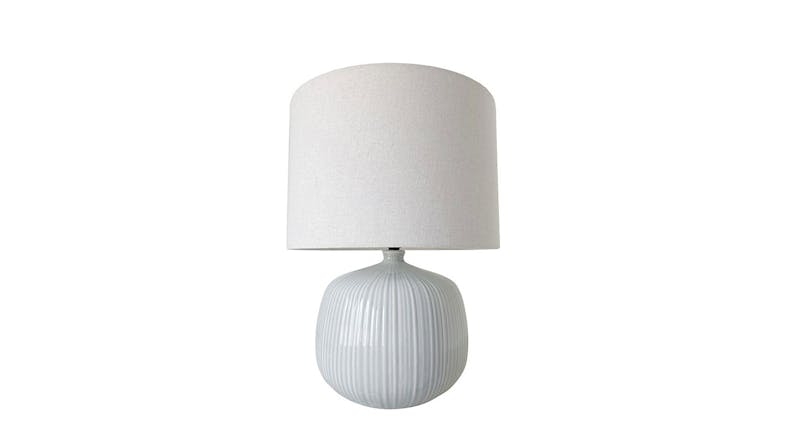 Kailani 52cm Light Blue Ceramic Table Lamp, refined elegance with style, modernity and soft ambient lighting Kailani 52cm Light Blue Ceramic Table Lamp, refined elegance with style, modernity and soft ambient lighting