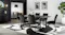 A view of the dining table in a modern home A view of the dining table in a modern home