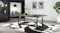 A side-angle view of the dining table A side-angle view of the dining table