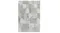 Rectangular rug with a blocky, abstract design in various shades of grey. Rectangular rug with a blocky, abstract design in various shades of grey.