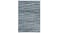 Rectangular blue and white striped patterned rug. Rectangular blue and white striped patterned rug.
