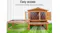 A wooden pet coop highlighting “Easy access, Convenient for handling, cleaning and ventilating” A wooden pet coop highlighting “Easy access, Convenient for handling, cleaning and ventilating”