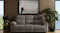 Brown Eathon Fabric 3 Seater Electric Recliner Sofa in a stylish living room with wooden panel walls Brown Eathon Fabric 3 Seater Electric Recliner Sofa in a stylish living room with wooden panel walls