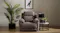 Brown Eathon Fabric Electric Recliner Chair in a stylish living room with wooden panel walls Brown Eathon Fabric Electric Recliner Chair in a stylish living room with wooden panel walls