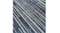 Emilia Liun Outdoor Rug. Striped pattern of uneven line thickness & spacing. Colours blend shades of blue, gray, white creating a textured look. Emilia Liun Outdoor Rug. Striped pattern of uneven line thickness & spacing. Colours blend shades of blue, gray, white creating a textured look.