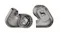 Two grey headphone parts labelled IE 600 and stylised Sennheiser logo Two grey headphone parts labelled IE 600 and stylised Sennheiser logo