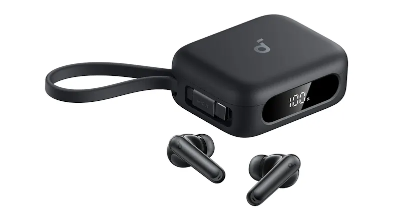 Wireless earbuds with a boost button and battery display Wireless earbuds with a boost button and battery display