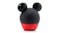 A left-facing angled rear view of the disney mickey mouse speaker A left-facing angled rear view of the disney mickey mouse speaker