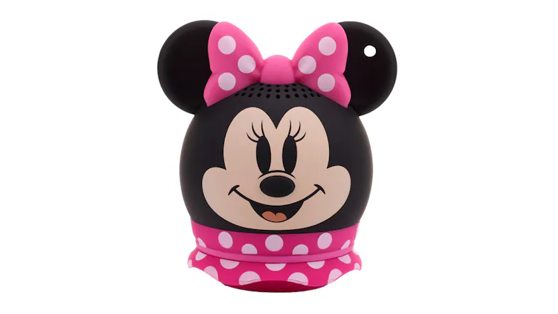a front view of the disney minnie mouse bitty boomers speaker a front view of the disney minnie mouse bitty boomers speaker