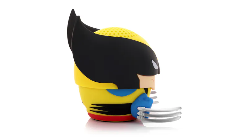 A right-side facing view of the bitty boomers wolverine speaker A right-side facing view of the bitty boomers wolverine speaker
