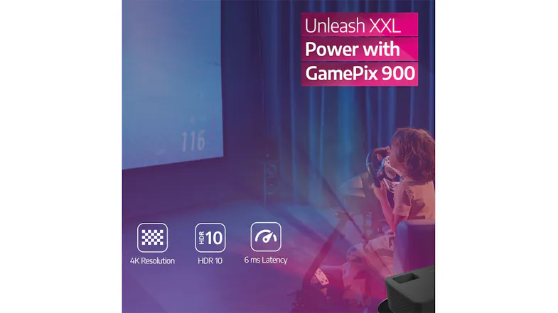 Child gaming with a steering wheel and a GamePix 900 screen Child gaming with a steering wheel and a GamePix 900 screen