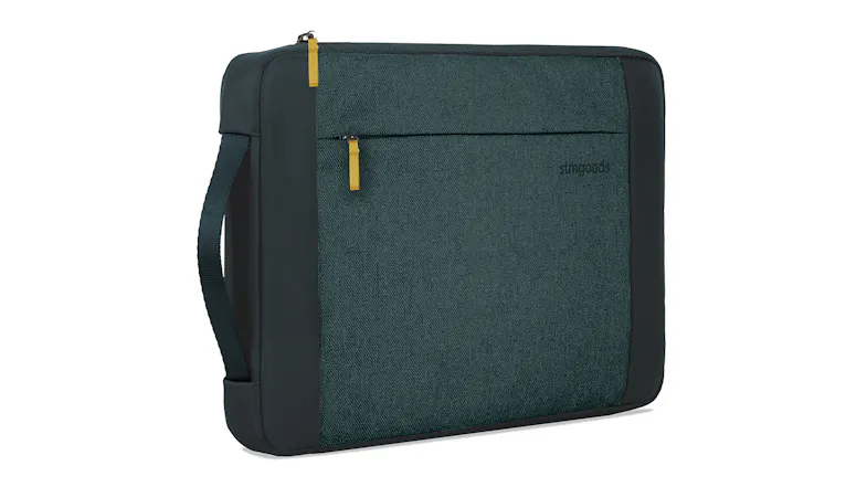 Slightly angled right view of the STM Laptop Sleeve Slightly angled right view of the STM Laptop Sleeve