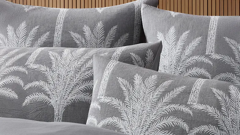 Caribbean Charcoal Duvet Cover Set by L'Avenue Caribbean Charcoal Duvet Cover Set by L'Avenue