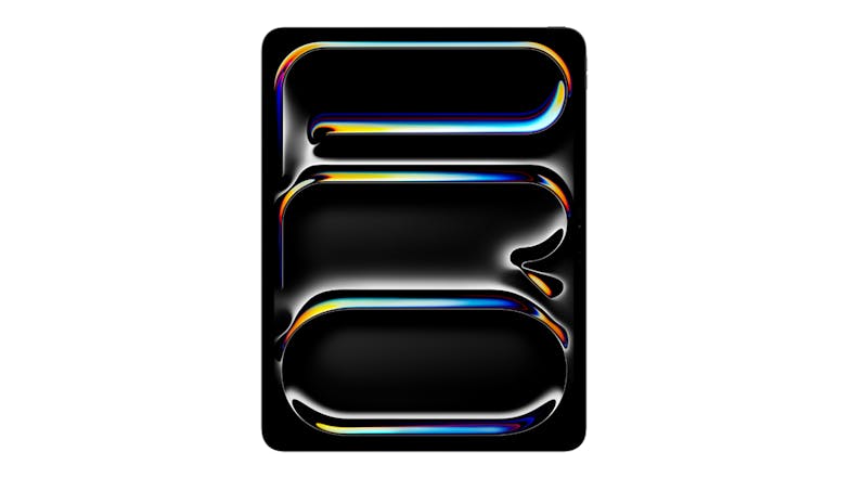Front view of the Apple iPad Pro 13" (2025) showing a vibrant abstract wallpaper on its nano-texture glass display Front view of the Apple iPad Pro 13" (2025) showing a vibrant abstract wallpaper on its nano-texture glass display