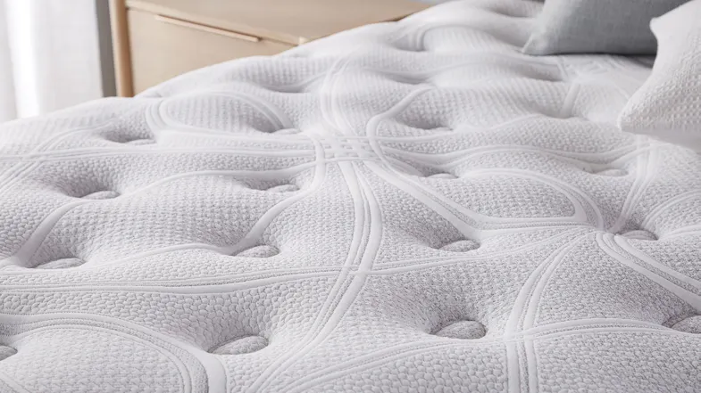 Eclipse mattress close up of top quilted comfort layer. Eclipse mattress close up of top quilted comfort layer.