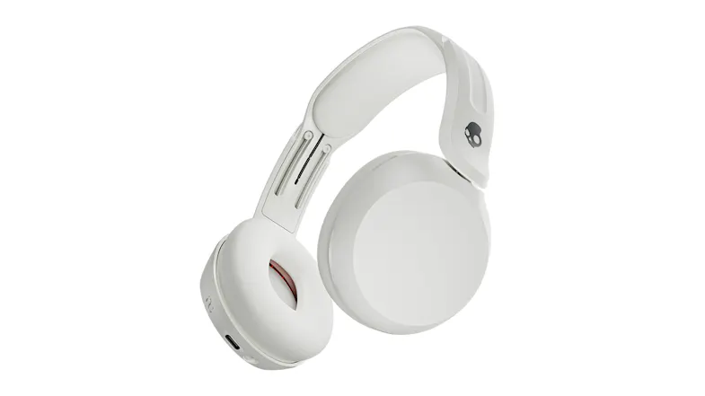A Skullcandy Icon 180 Wireless Over-Ear Headphones in a vibrant white finish A Skullcandy Icon 180 Wireless Over-Ear Headphones in a vibrant white finish