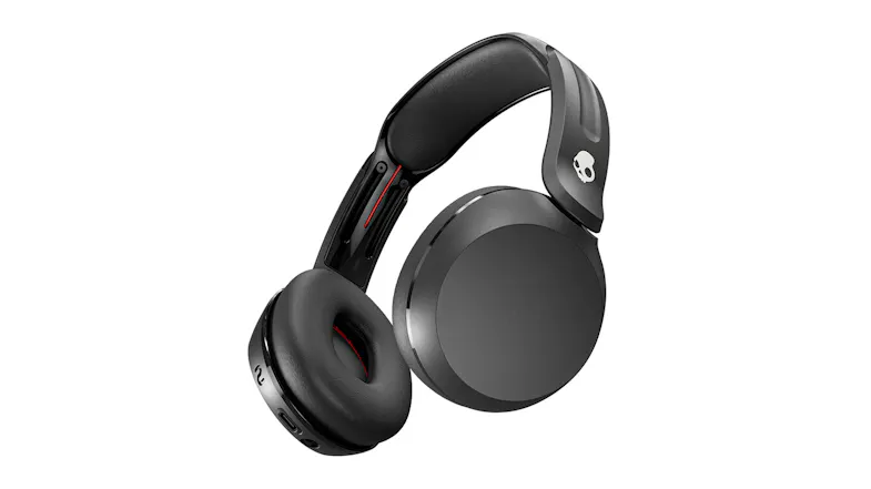 A Skullcandy Icon 180 Wireless Over-Ear Headphones in a sleek black finish A Skullcandy Icon 180 Wireless Over-Ear Headphones in a sleek black finish