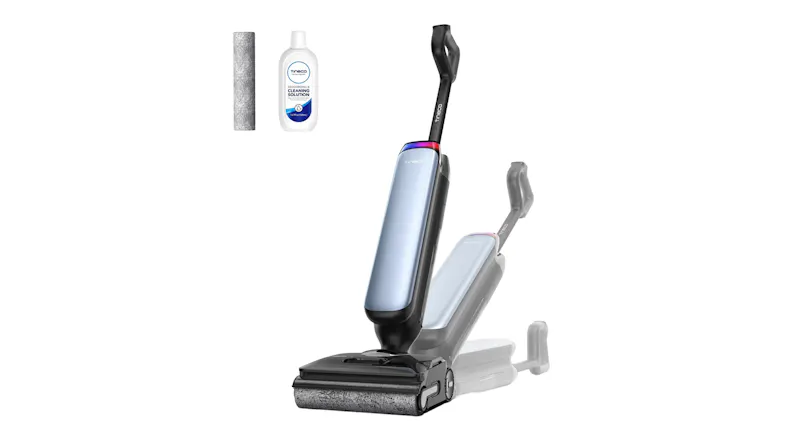 Vacuum cleaner with included cleaning solution and roller brush accessory Vacuum cleaner with included cleaning solution and roller brush accessory