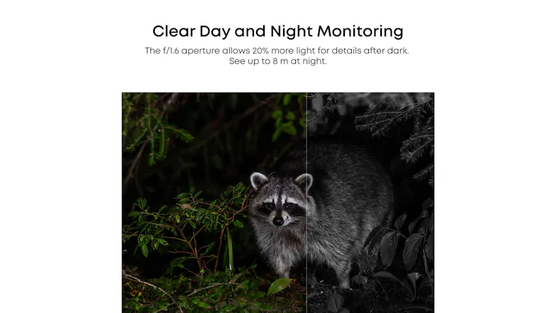 A promotional graphic showcasing clear day and night monitoring A promotional graphic showcasing clear day and night monitoring