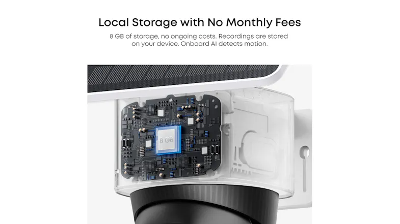 A promotional graphic showcasing 8GB of storage A promotional graphic showcasing 8GB of storage