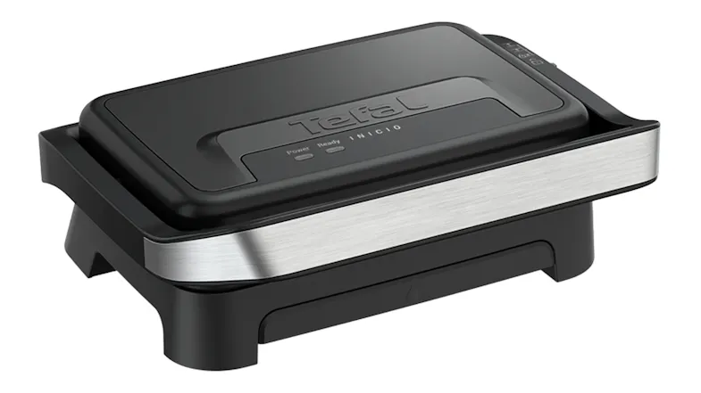 Tefal sandwich press showing a power and ready button Tefal sandwich press showing a power and ready button