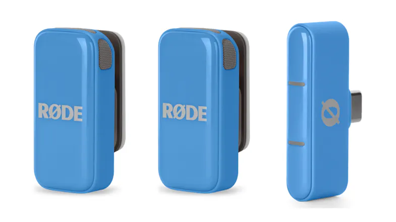 RODE Ultra-Compact USB-C Wireless Microphone Audio System in sleek blue finish RODE Ultra-Compact USB-C Wireless Microphone Audio System in sleek blue finish