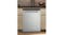 Whirlpool dishwasher in beige kitchen with 1:30 display Whirlpool dishwasher in beige kitchen with 1:30 display