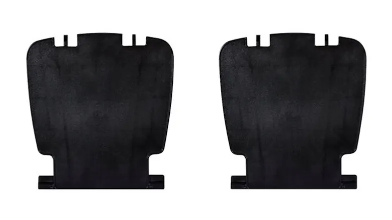 Two black side shelves for the Ziggy Portable 1 Burner BBQ Two black side shelves for the Ziggy Portable 1 Burner BBQ